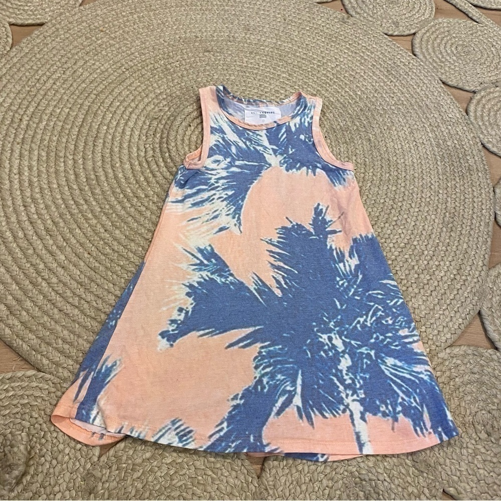 Sol Angeles girls dress palm tree pink 6